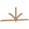 Ekena Millwork Redmond Smooth Timber Gable Bracket, Western Red Cedar, 108"W x 36"H x 1 1/2"D x 3 1/2"F, 8/12 Pitch GBW108X36X0204RED00SWR - alternate 4